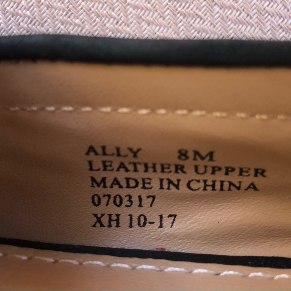 True Ivy Leather Black Ally Nubuck Studds Details Penny Slip On Loafer 8M - Picture 7 of 15